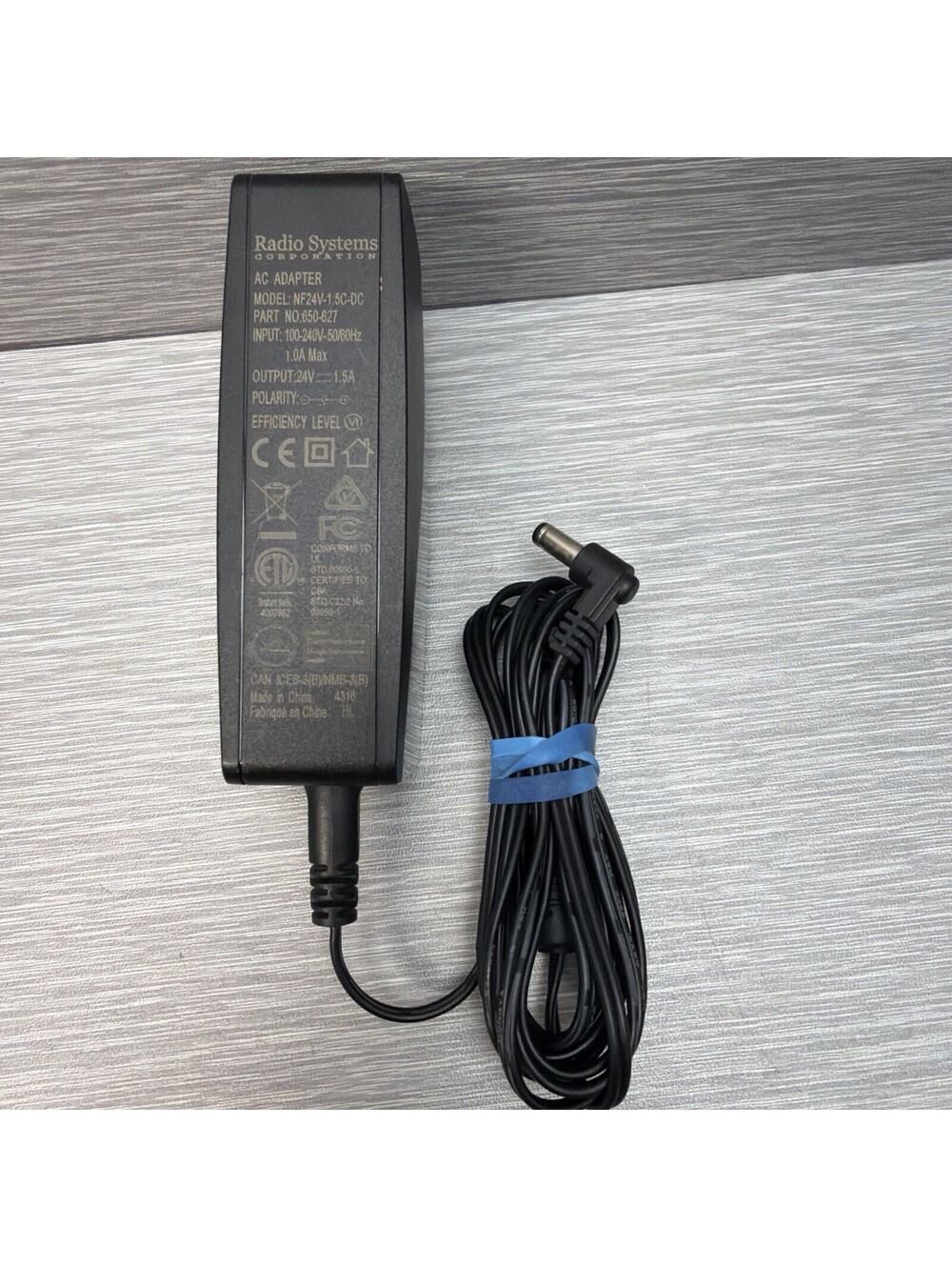 Original Radio Systems 650-627 NF24V-1.5C-DC PetSafe AC Adapter Power Supply